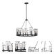 Allston 12 Light 28 inch Black Iron Chandelier Ceiling Light