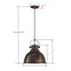 Harmon 1 Light 12 inch Antique Bronze Pendant Ceiling Light