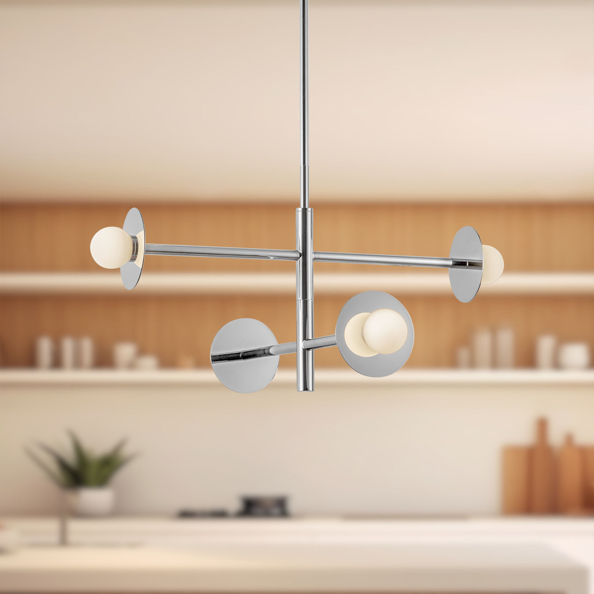 Elixir LED 22.13 inch Chrome Chandelier Ceiling Light