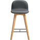 Napoli 34 inch Grey Counter Stool