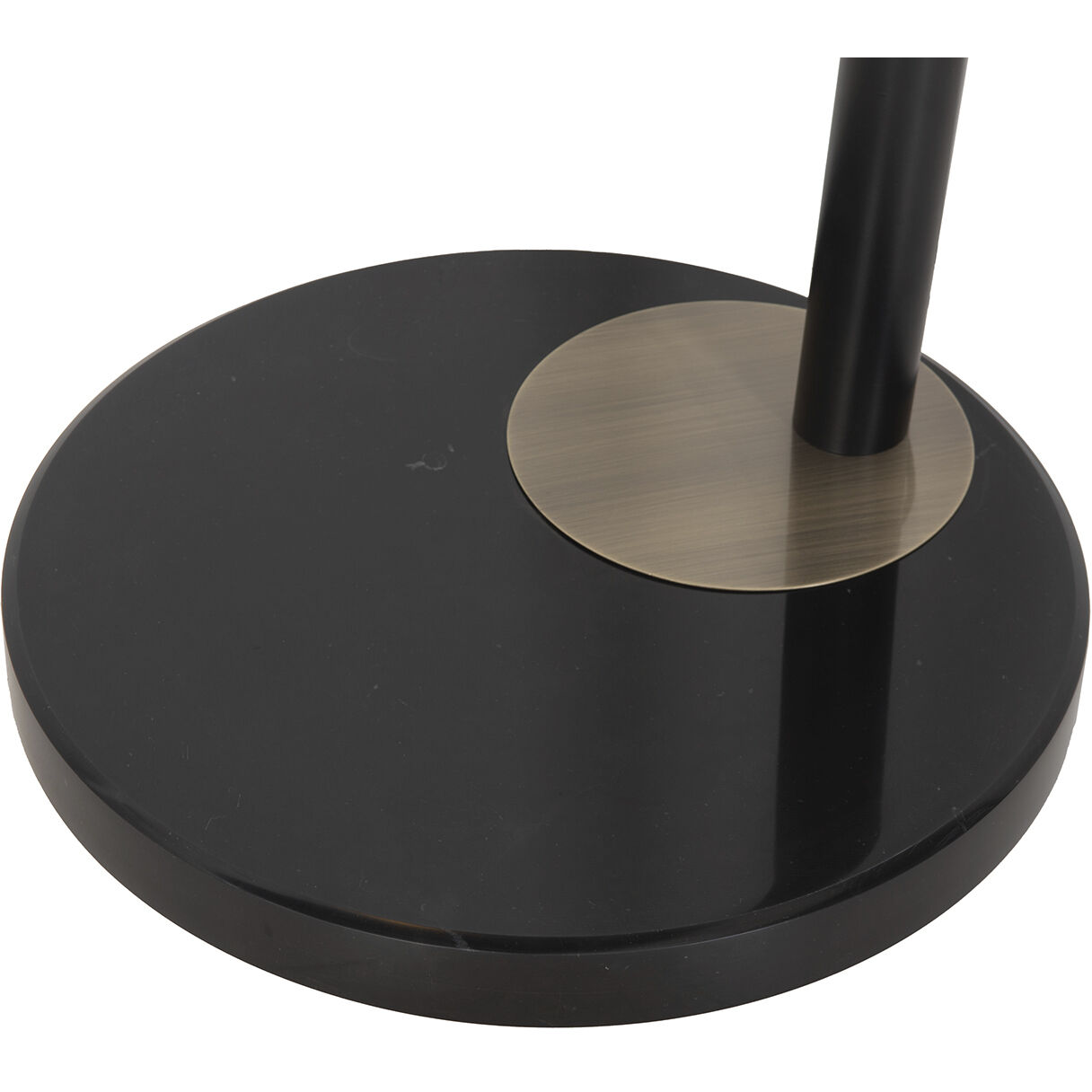 Redondo 86 inch 46.00 watt Matte Black and Weathered Brass Arc Floor Lamp Portable Light