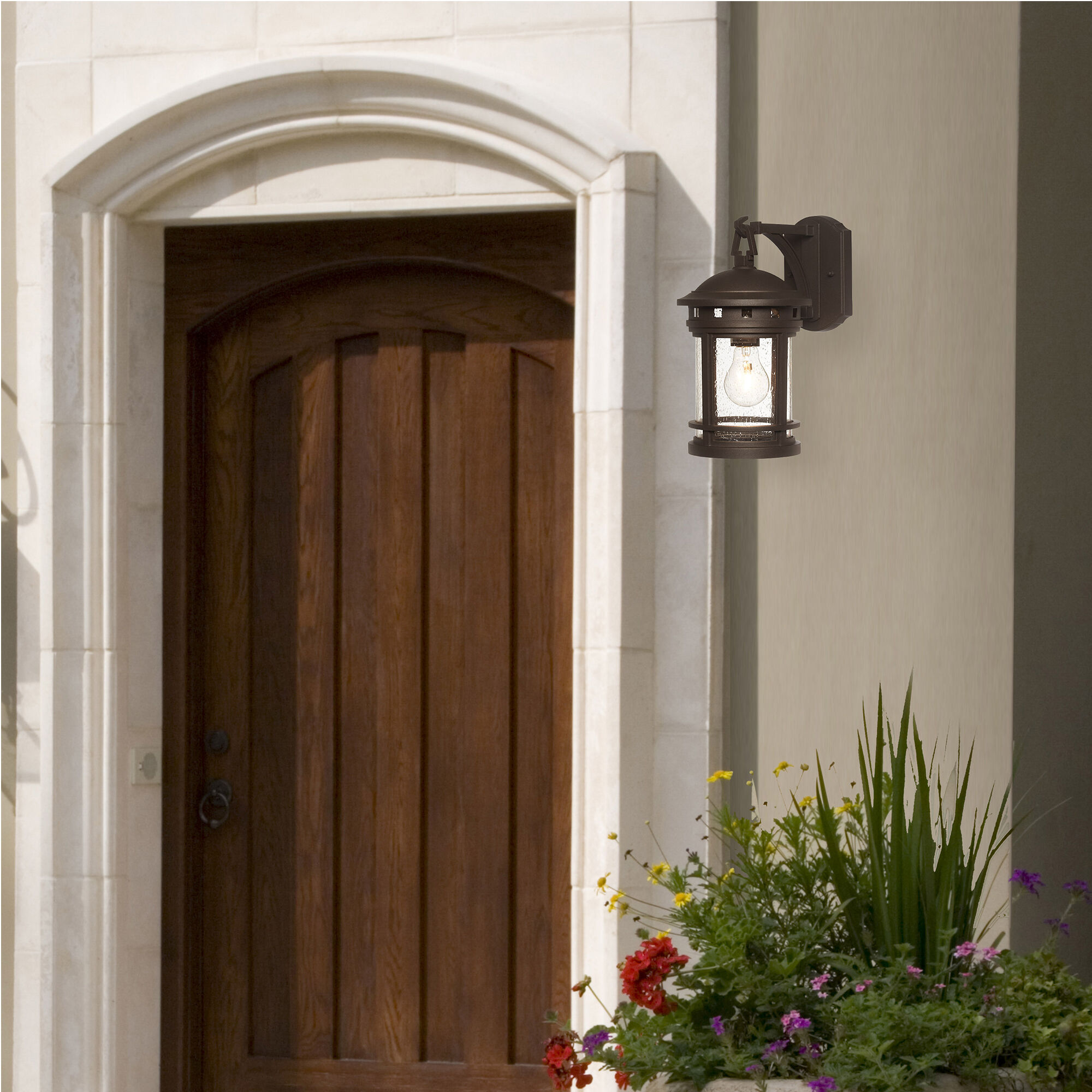 Sedona 1 Light 13 inch Oil Rubbed Bronze Outdoor Wall Lantern in Seedy