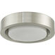Eclipse LED 13 inch Brushed Nickel Flush Mount Ceiling Light
