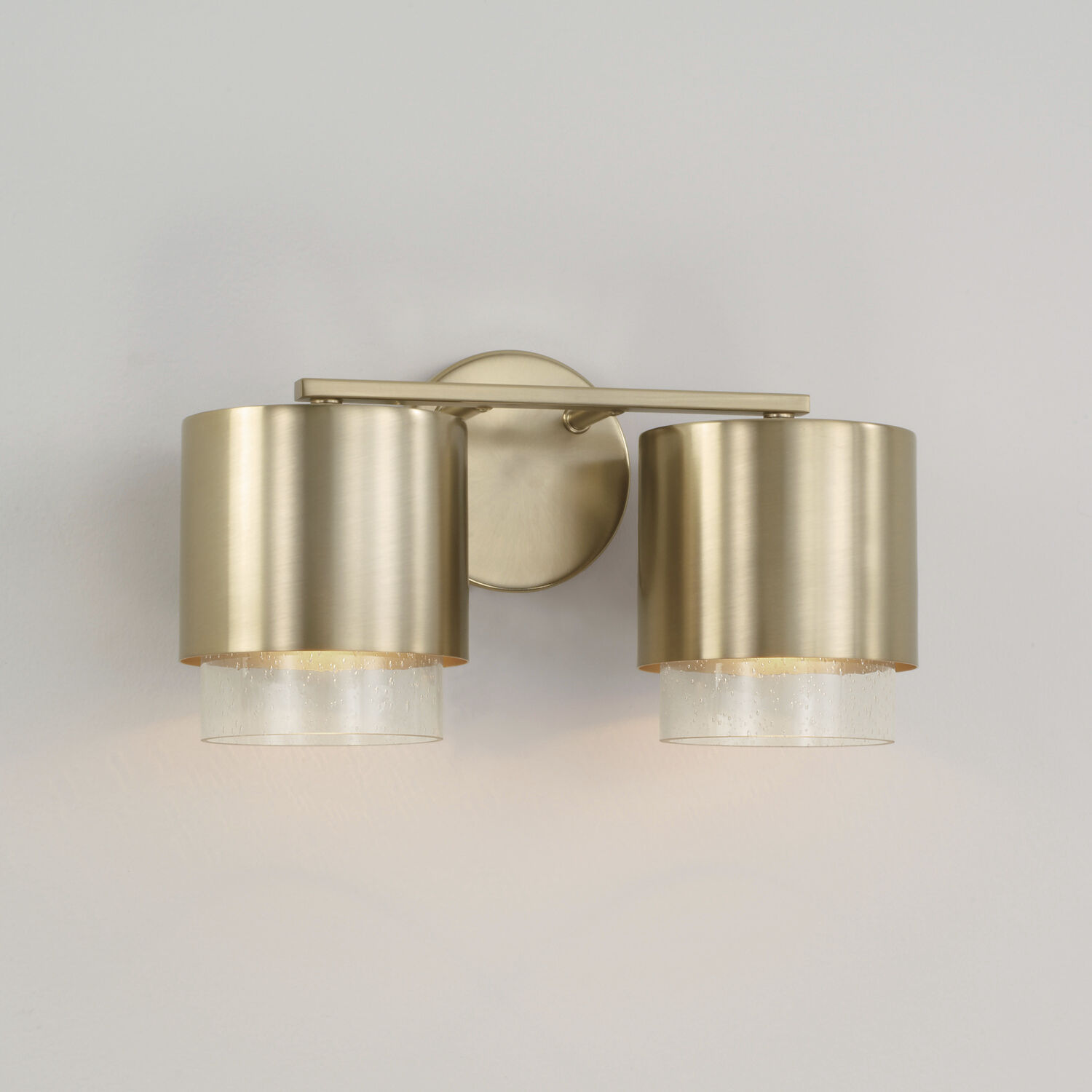 Weller 2 Light 15 inch Matte Brass Vanity Light Wall Light