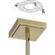 Abbey 4 Light 18 inch Brass and Cream Pendant Ceiling Light