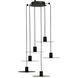 Sean Lavin Eaves LED Nightshade Black Chandelier Ceiling Light, Integrated LED