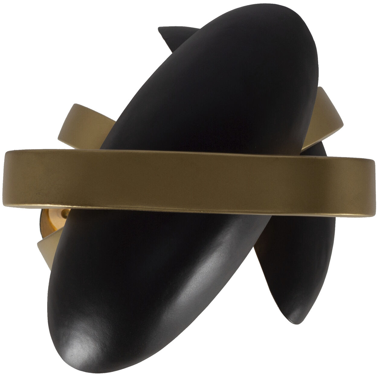 Onyx 13 inch Brushed Gold and Satin Bronze Pendant Ceiling Light