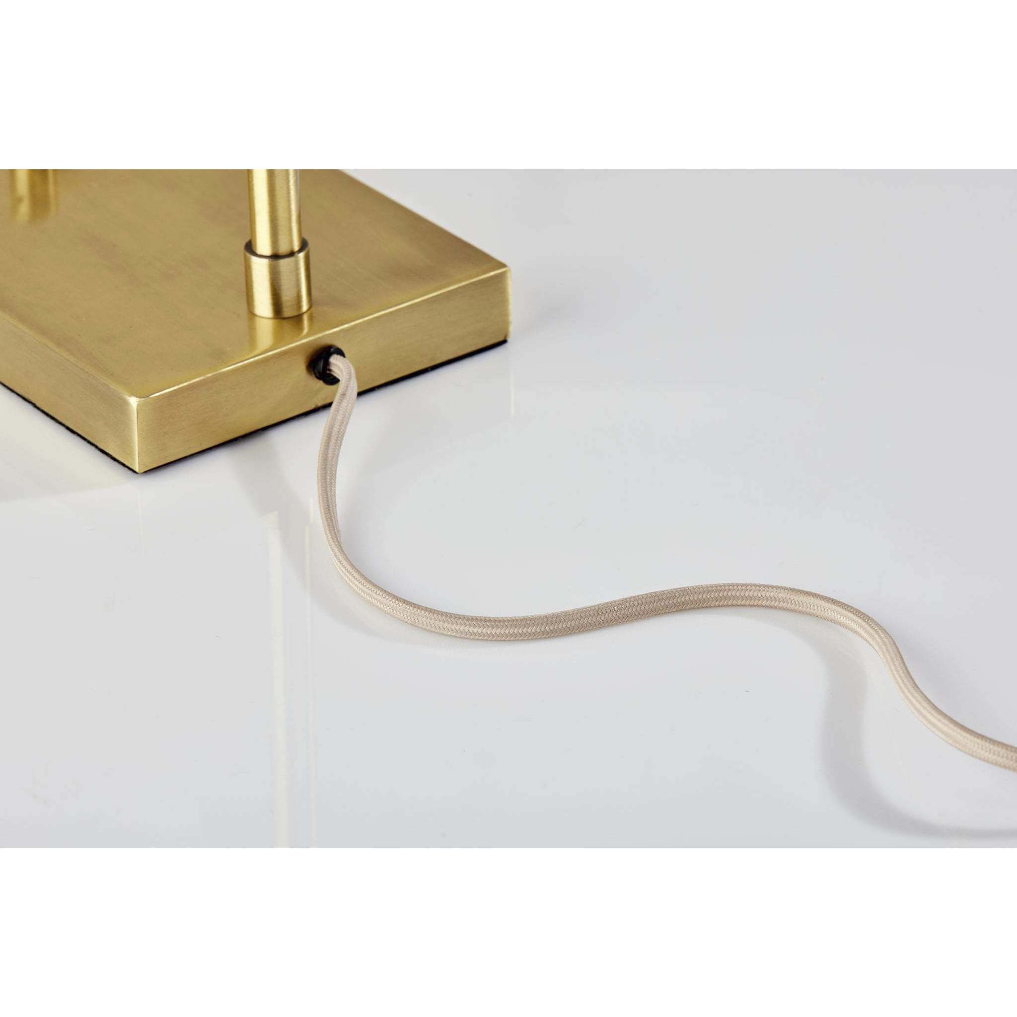 Lancaster 20.5 inch 40 watt Antique Brass Table Lamp Portable Light