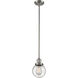 Franklin Restoration Beacon 1 Light 6 inch Brushed Satin Nickel Mini Pendant Ceiling Light in Incandescent, Seedy, Franklin Restoration