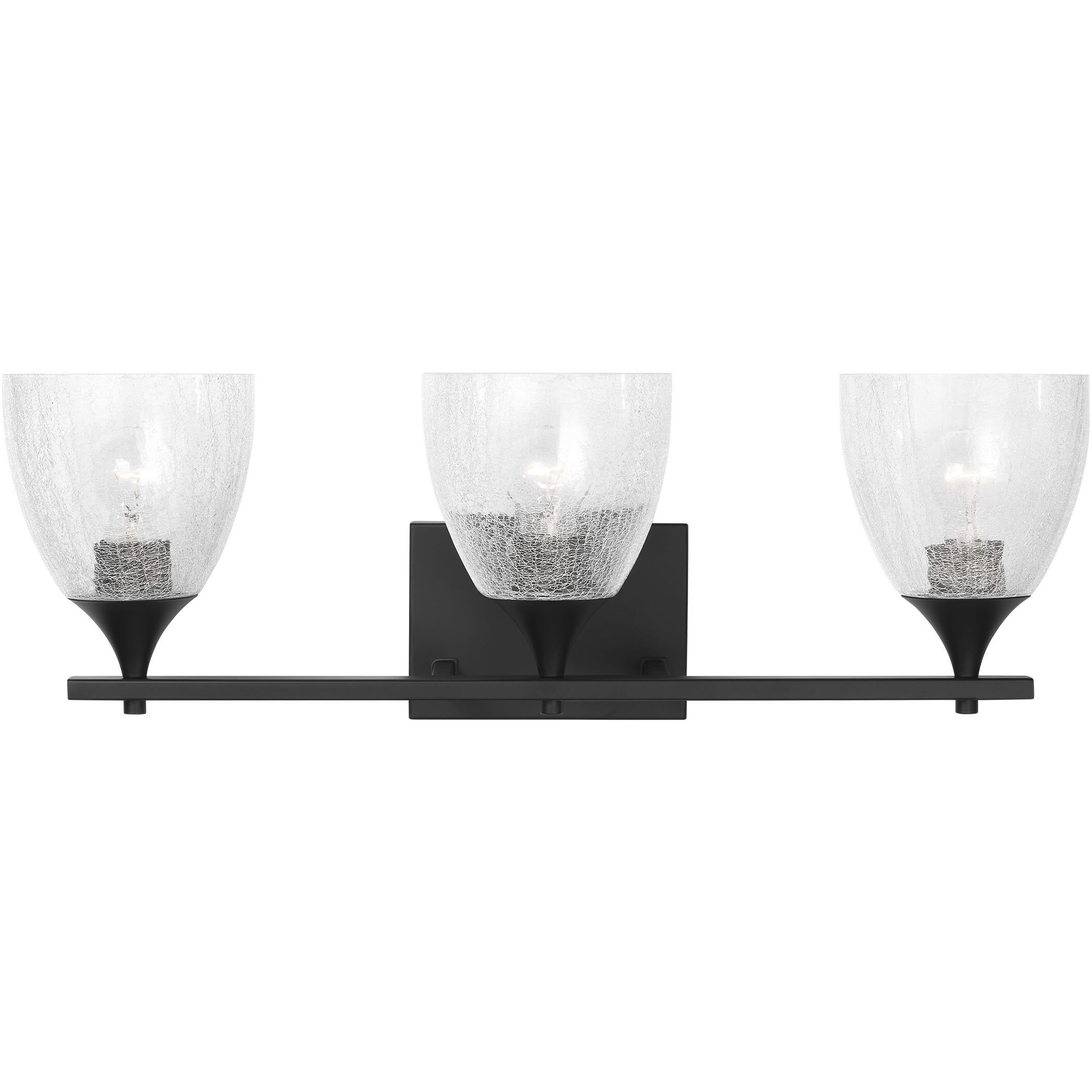 Drew & Jonathan Toffino 3 Light 26 inch Midnight Black Vanity Light Wall Light