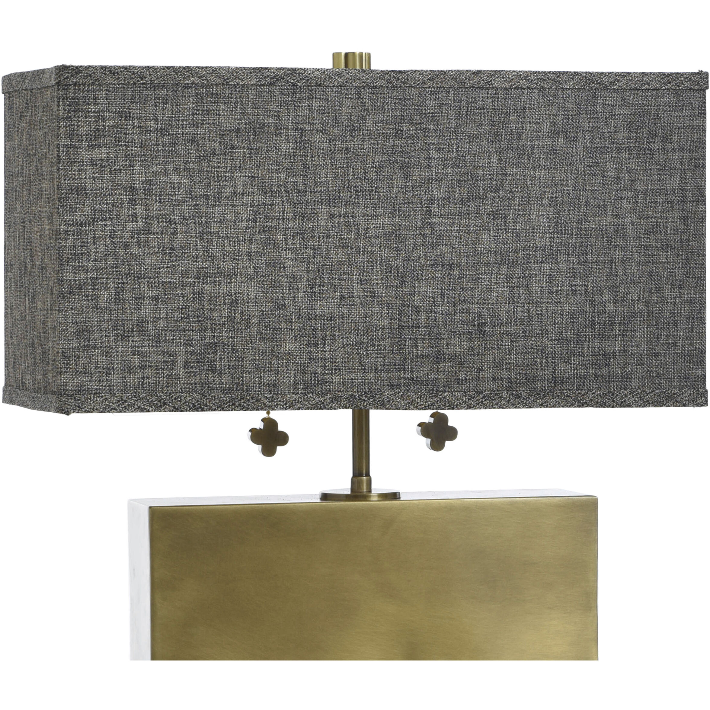 Eleanora 17 inch 60 watt Polished Brass Table Lamp Portable Light