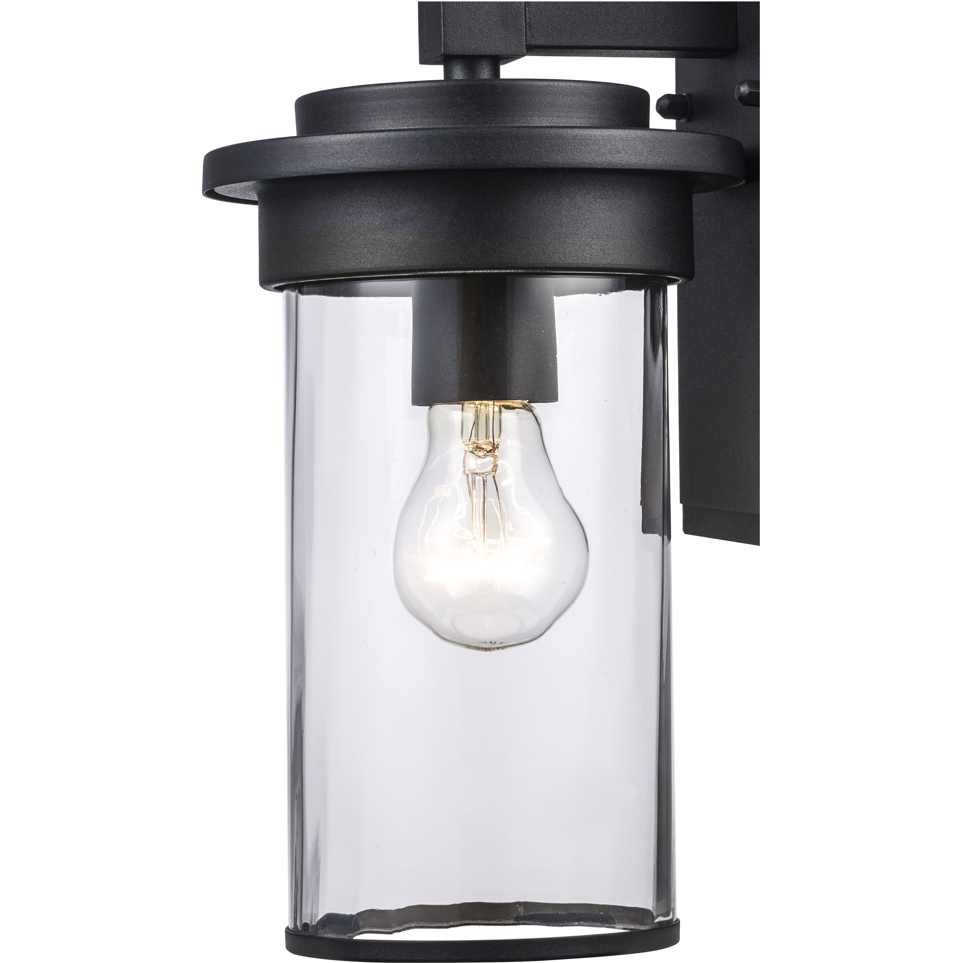 Carmel 1 Light 12 inch Black Outdoor Wall Sconce