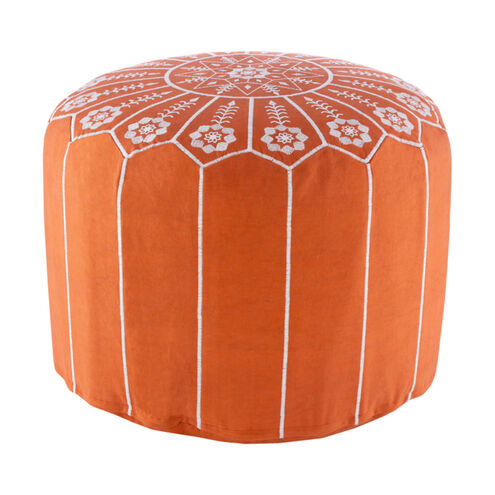 Taza Terracotta/White Pouf