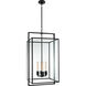 Ian K. Fowler Halle 4 Light 18 inch Aged Iron Lantern Pendant Ceiling Light, Medium