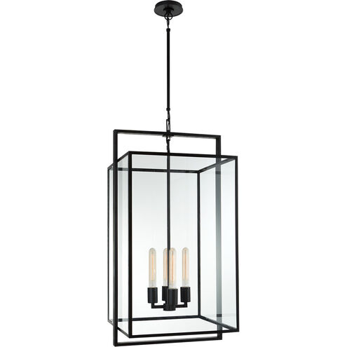 Ian K. Fowler Halle 4 Light 18 inch Aged Iron Lantern Pendant Ceiling Light, Medium