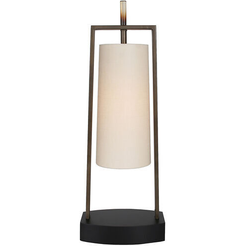 Mila 30.5 inch 90 watt Caramel and Matte Black Table Lamp Portable Light, You Will Remember