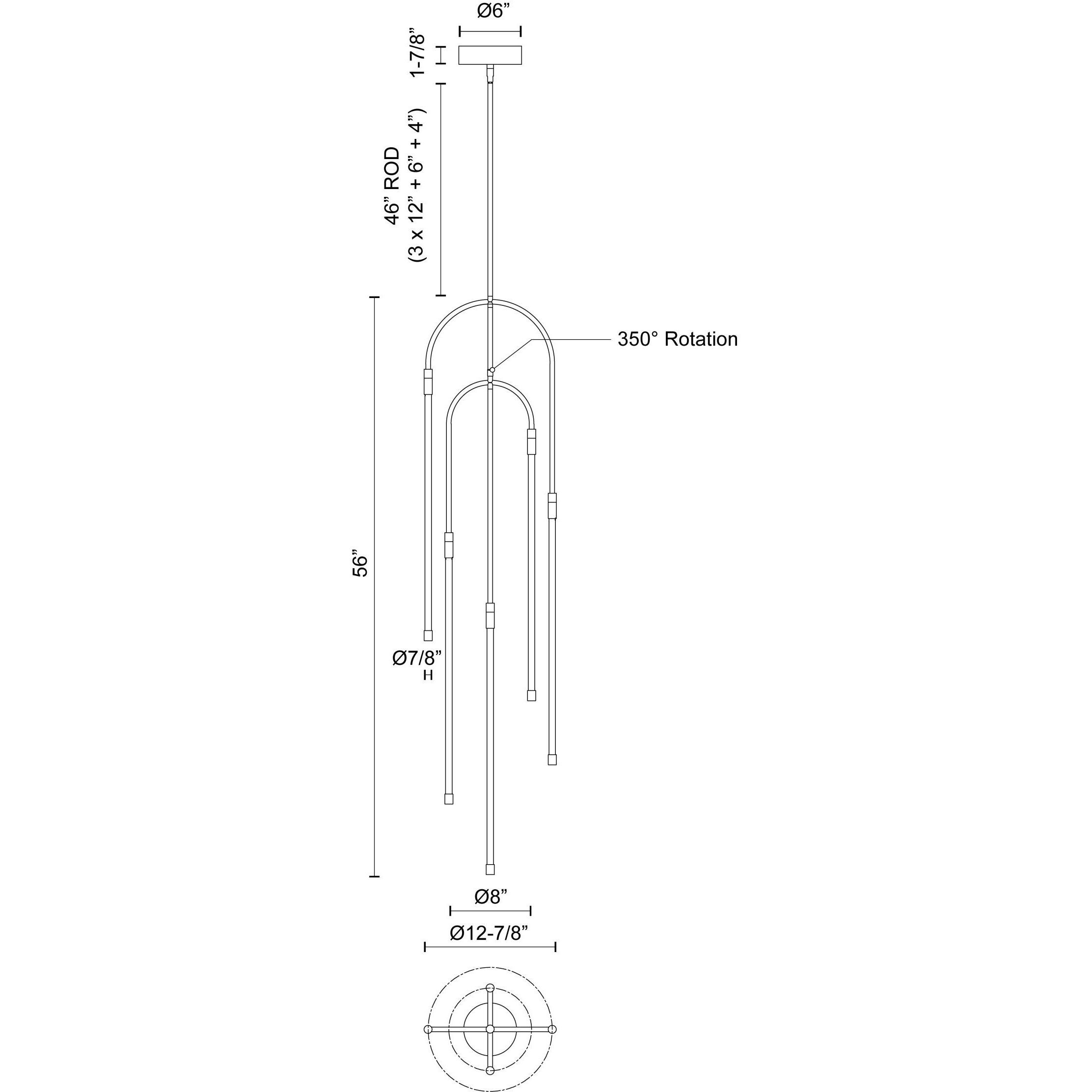 Honour Pendant Ceiling Light in Urban Bronze
