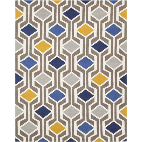 Hilda 132 X 96 inch Beige Handmade Rug in 8 x 11, Rectangle
