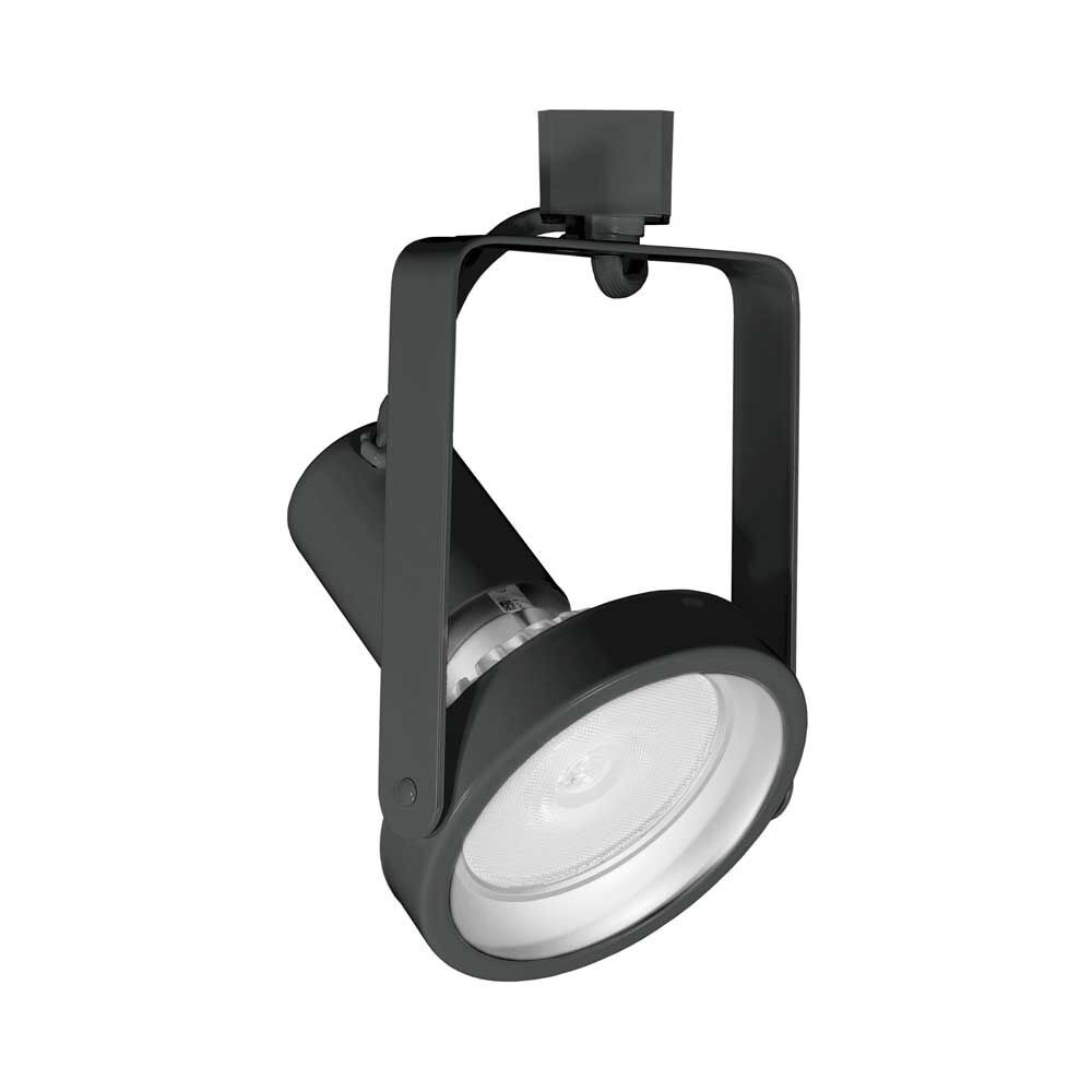 H-Type 1 Light 120V Black Track Head Ceiling Light, Gimbal