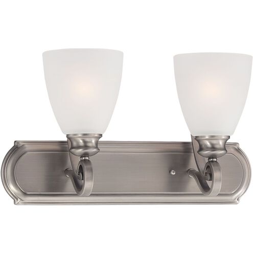 Haven 2 Light 18 inch Satin Pewter Vanity Light Wall Light