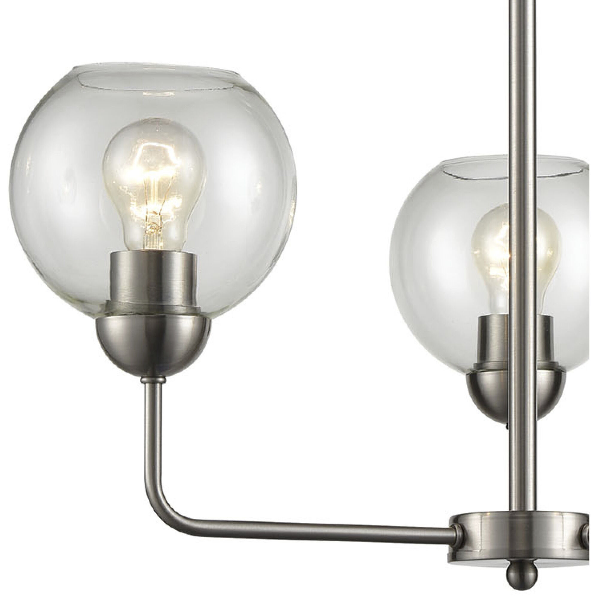 Astoria 3 Light 23 inch Brushed Nickel Chandelier Ceiling Light