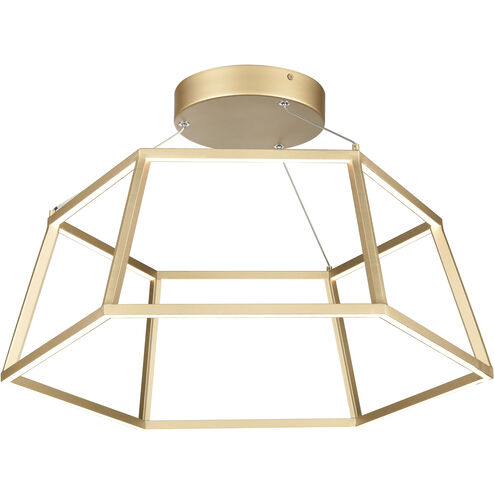 Minimalist LED 21 inch Soft Gold Chandelier Ceiling Light