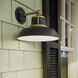 Fielding 1 Light 10 inch Natural Brass Outdoor Wall Light