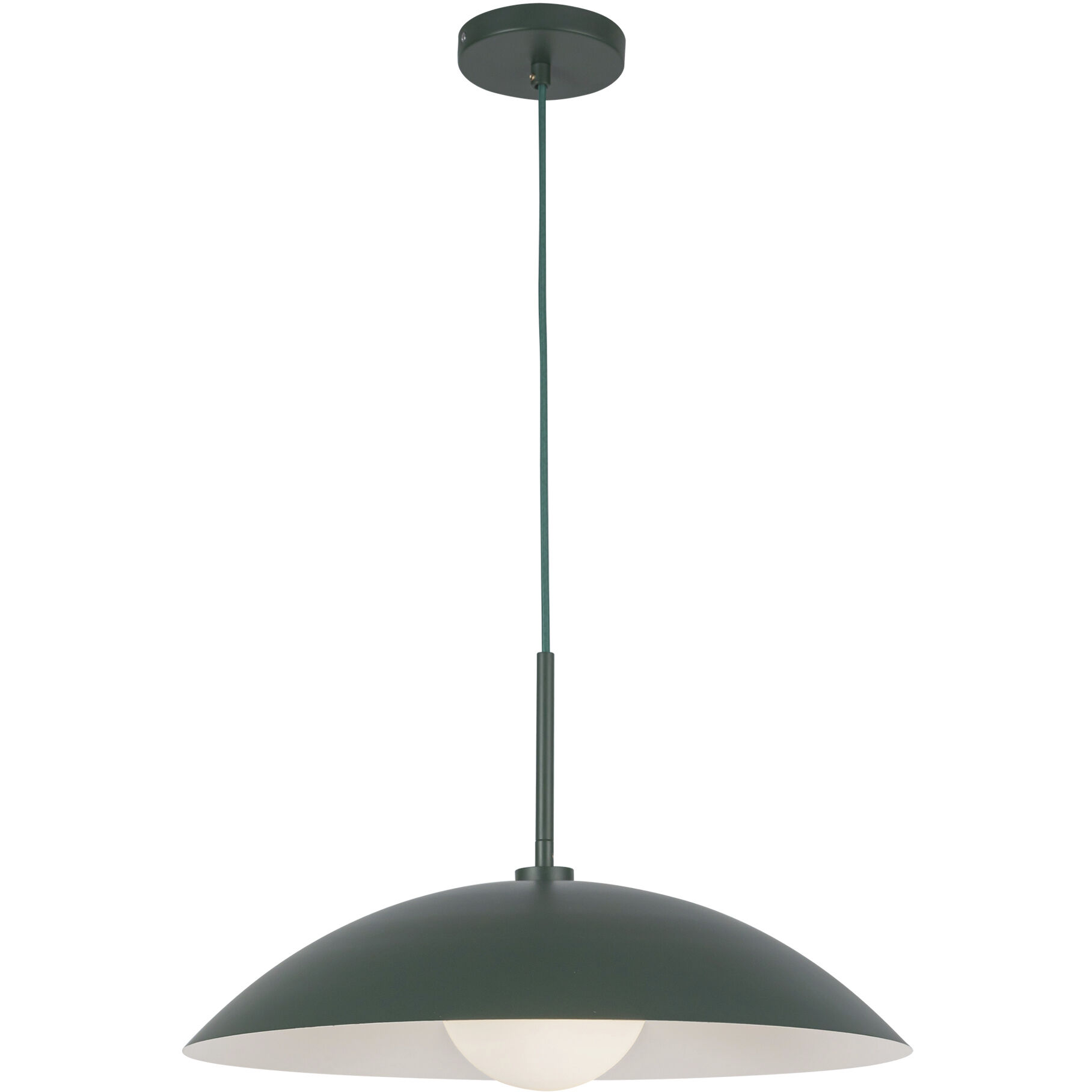 Regent Pendant Ceiling Light in Pine Green