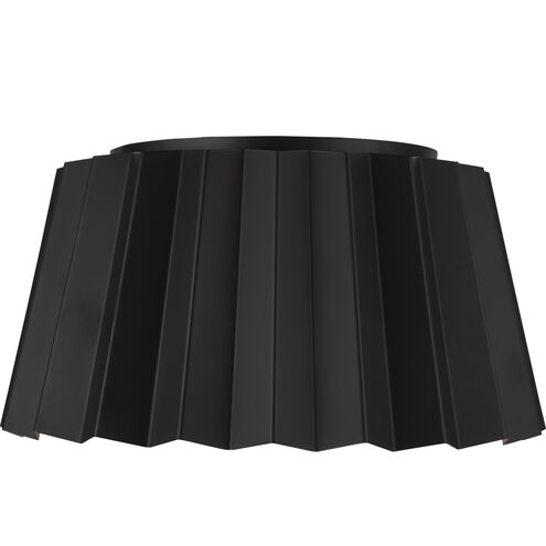 Alora Mood Plisse 2 Light 14.13 inch Matte Black Flush Mount Ceiling Light