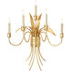 Claire 5 Light 23 inch Gold Leaf Sconce Wall Light