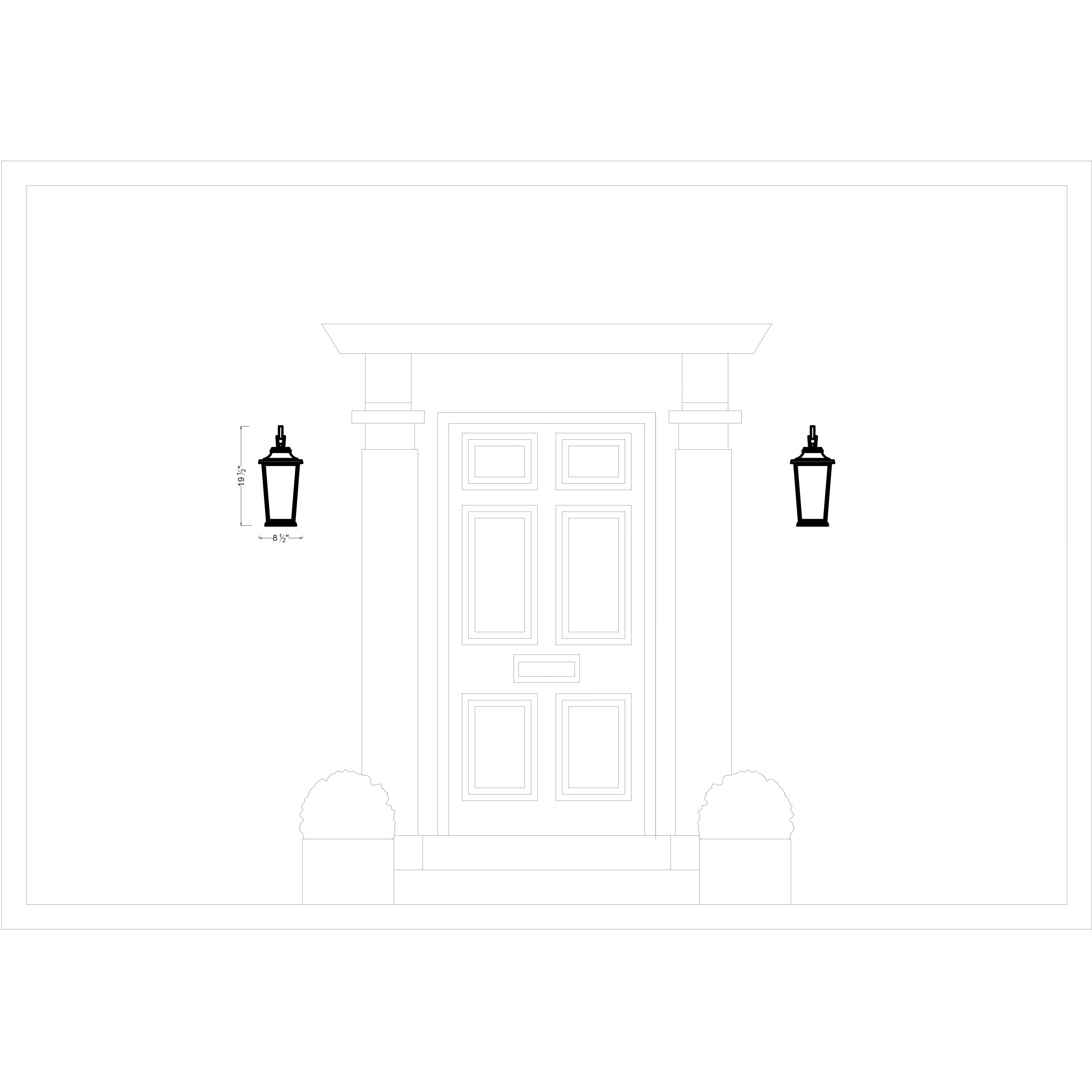 Sean Lavin Warren LED 19.5 inch Textured Black Outdoor Wall Lantern