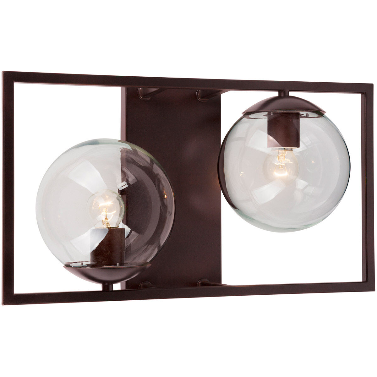 Charm 2 Light 10 inch Antique Bronze Sconce Wall Light