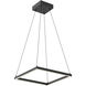 Piazza LED 17.75 inch Black Pendant Ceiling Light