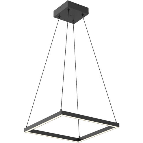 Piazza LED 17.75 inch Black Pendant Ceiling Light