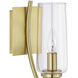 Tulip Sconce Wall Light in Satin Brass