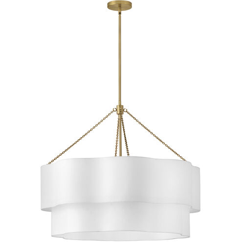 Gwen 8 Light 32 inch Lacquered Brass Chandelier Ceiling Light