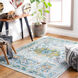 Floransa 85 X 63 inch Grass Green; Multicolored Rug in 5 x 8