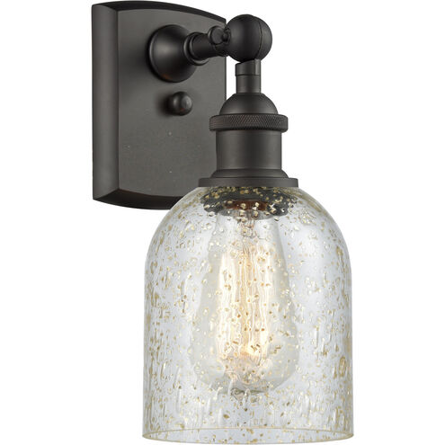 Ballston Caledonia 1 Light 5 inch Oil Rubbed Bronze Sconce Wall Light in Mica Glass, Ballston