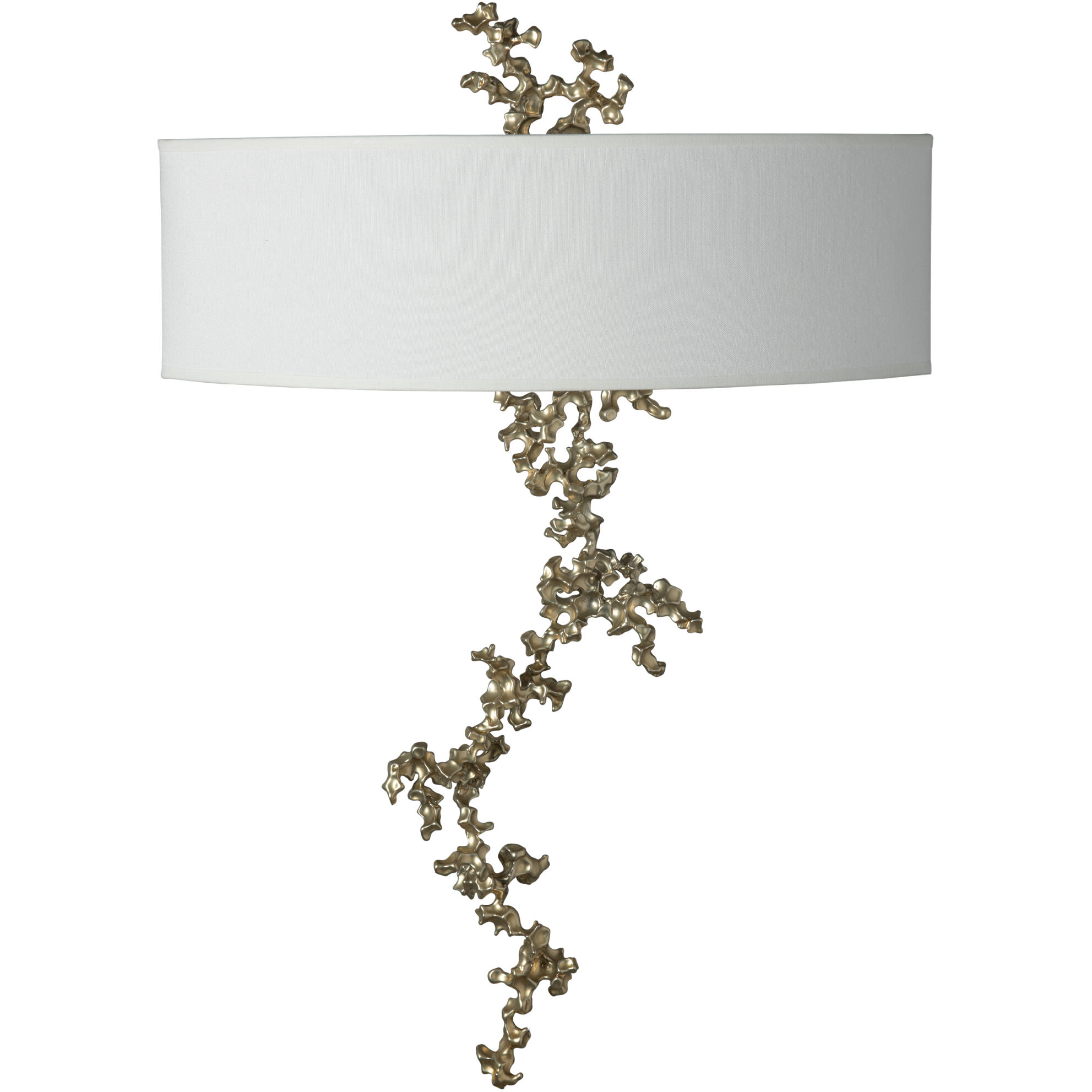 Coral Sconce Wall Light in Modern Brass