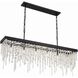 Winham 6 Light 49 inch Black Forged Linear Chandelier Ceiling Light