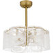 Maisie 21.75 inch Brushed Gold Fandelier