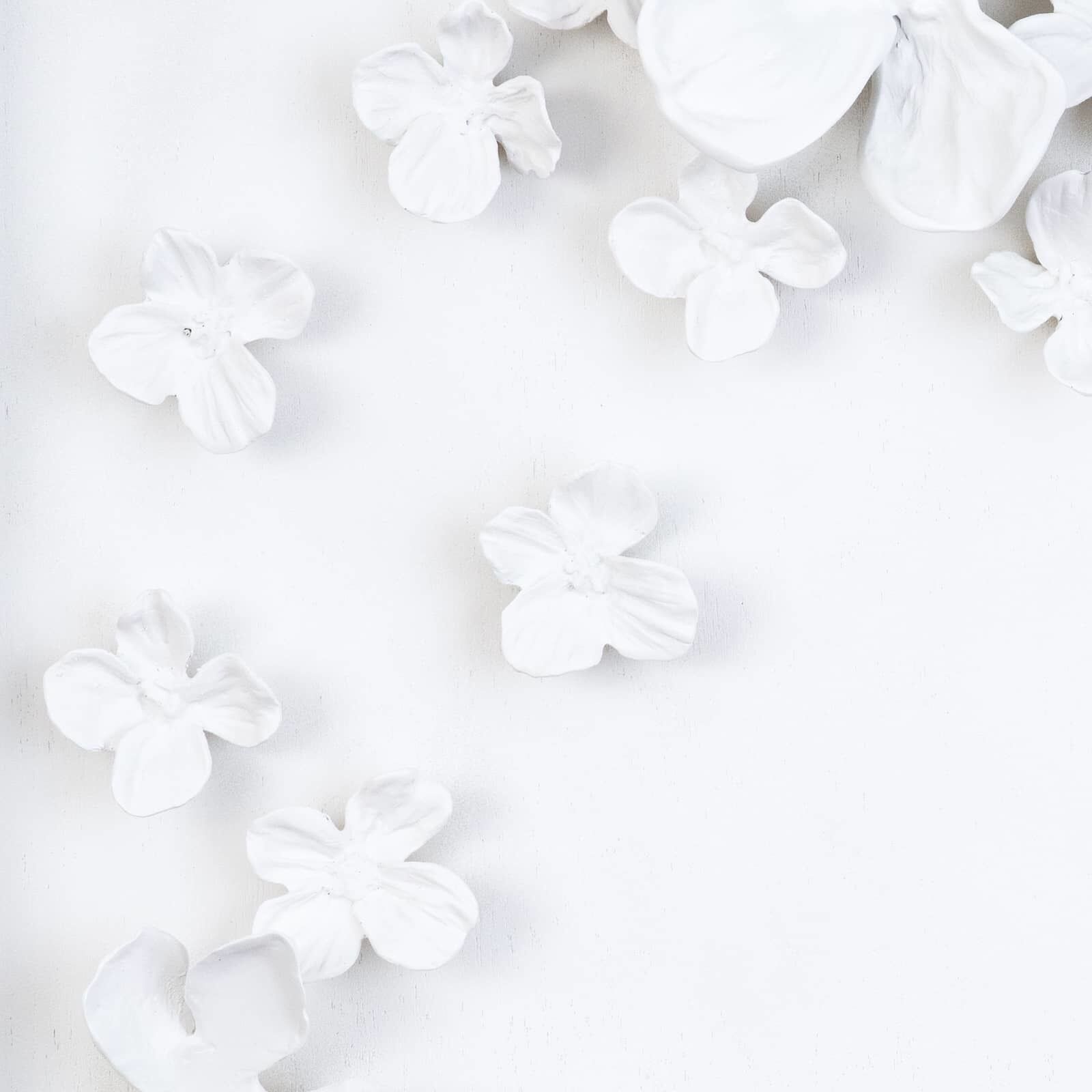 Dogwood White Wall Art, Bouquet I