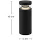 Windermere 120-277V 24.00 watt Black Exterior Bollard