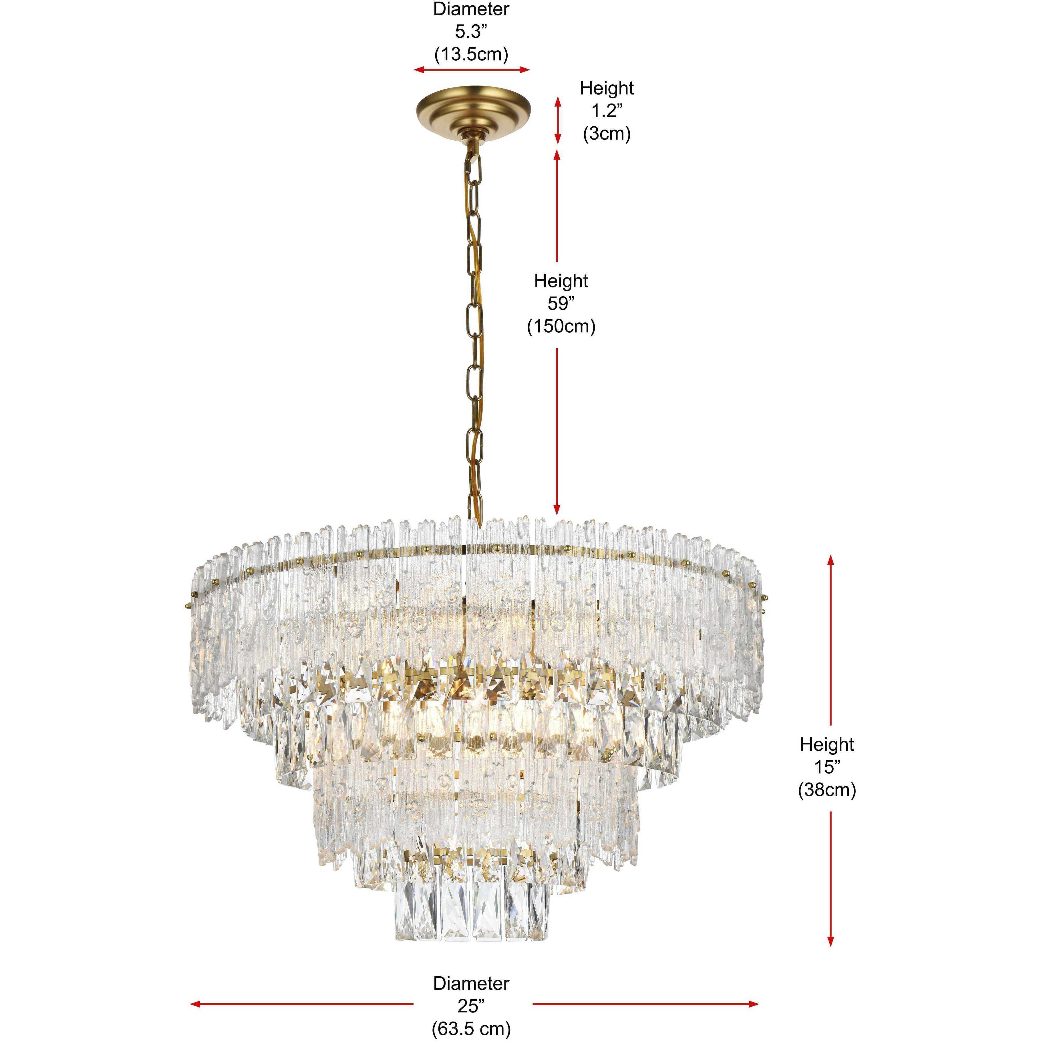 Emilia 8 Light 25 inch Satin Gold Chandelier Ceiling Light