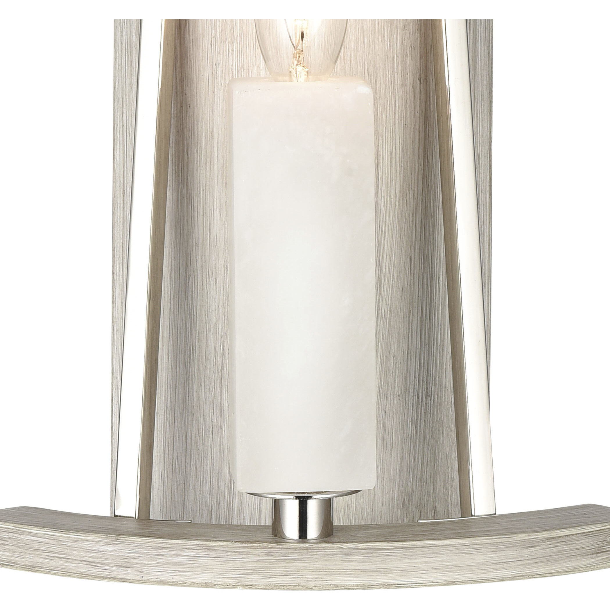 White Stone Sconce Wall Light