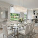 Serena 9 Light 43.38 inch Satin Nickel Linear Island Pendant Ceiling Light