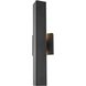 Troy 2 Light 18 inch Black Outdoor Wall Sconce