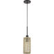 Twinewell 1 Light 5.13 inch Bronze Mini Pendant Ceiling Light