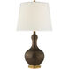 Christopher Spitzmiller Addison 29.25 inch 100 watt Matte Bronze Table Lamp Portable Light in Linen, Medium