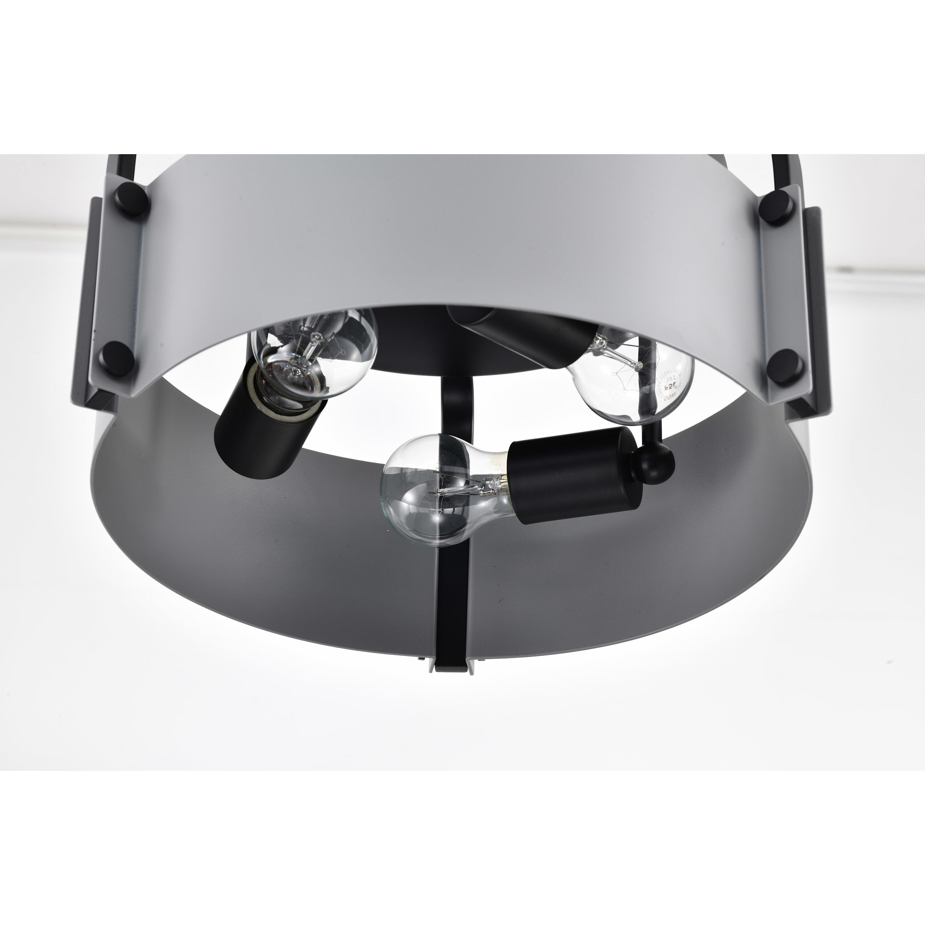 Altos 3 Light 14 inch Matte Gray Semi Flush Mount Ceiling Light